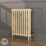 CI-RK760-CRM-FB-LS04 - Rook Cream 2 Column Victorian Cast Iron Radiator H760mm x W777mm CI-RK760-CRM-FB-LS04 - Rook Cream 2 Column Victorian Cast Iron Radiator H760mm x W777mm